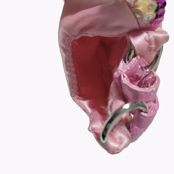 Build a Bear Sequin Handbag Pink Purple Purse for Plush Stuffed Animals - Picture 4 of 5